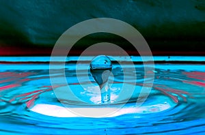 Water drop and spalsh