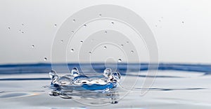 Water drop splash