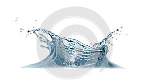 Water drop splash isolated on white backgroundSplash of water for product design
