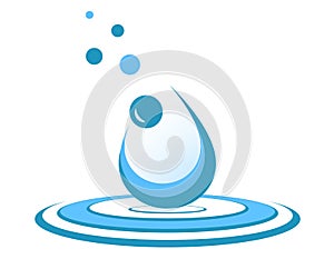 Water drop symbol