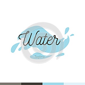 Water drop symbol logo design template icon. May be used in ecol