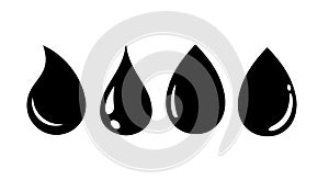 water drop vector icon