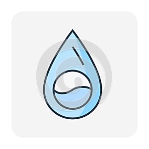 Water drop vector icon design.