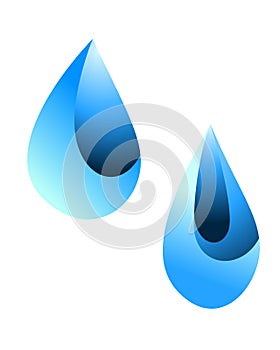 Water drop vector icon symbol illustration