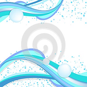 Water droplet bubbles template, spots scatter splashing on white