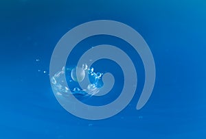 Water droplet and crown splash