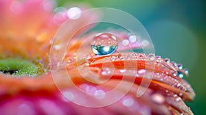 A water droplet delicately photo