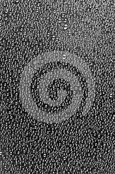 Water droplet on metal texture