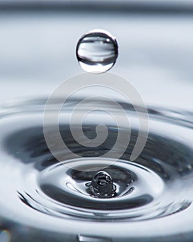 Water droplet and ripple