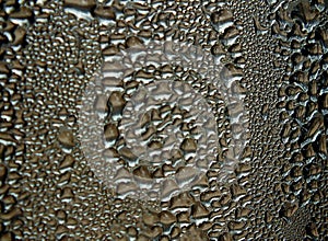 Water droplets caught by the cold storage