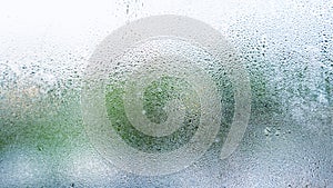 Water droplets condensation or steam background