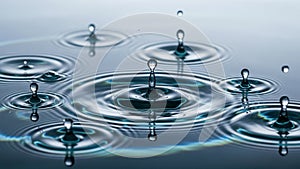 Image captures the ephemeral moment of water drops colliding with the