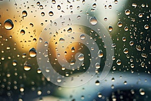 Ecological impact: trapped water droplets on window