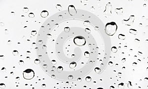 Water Droplets on a metal Surface