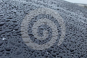 Water Droplets on a metal Surface