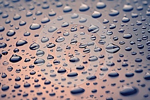 water droplets on a metal surfacewater droplets on a metal surfacewater drops on a metal surface