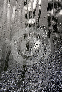 Water Droplets on Mirror