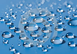 Water Droplets Pattern on Clean White Surface Background