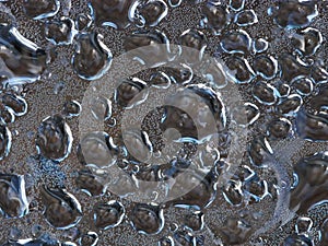 Water droplets on Perspex sheet photo