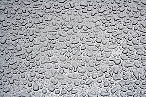 Water Droplets on a Steel Surface