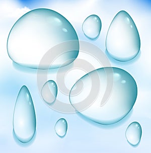 Water droplets texture background