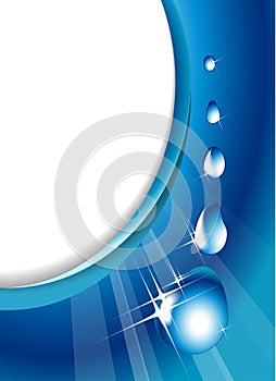 Water drops - abstract background