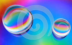 Water drops abstract background