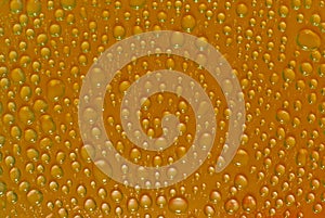 Water drops background, covered with water drops - condensation, closeup.