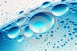 Water drops on a blue background. Vector illustration for your design