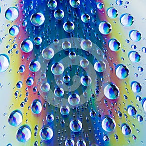 Water drops on CD dvd