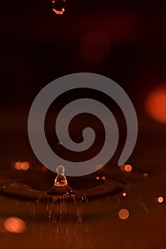 Water Falling Dripplets 005