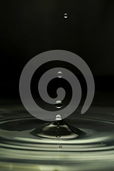 Water Falling Dripplets 044