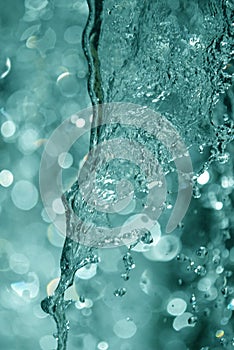 Water and drops falling down texture