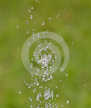 Water Drops From Fountain