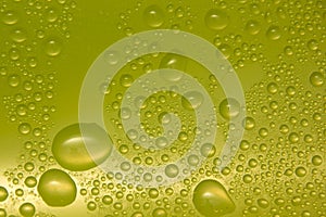 Water drops on glass