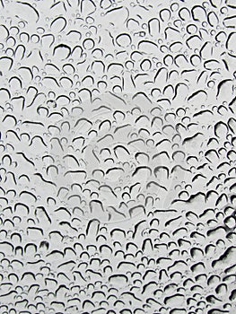 Water drops on a glass texture