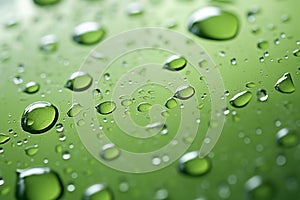 water drops green background image