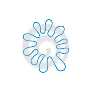 Water drops icon vector. Water illustration sign. Spray symbol. Ocean logo. Sea mark.