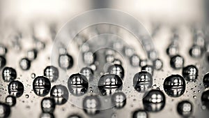 Water Drops Macro Abstract Liquid Surface Texture Background