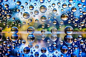 Water Drops on Mirror
