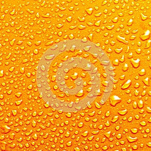 Water Drops On Orange Background Texture colorful waterdrop square