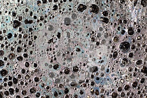 Water drops on a polyethylene pellicle. photo
