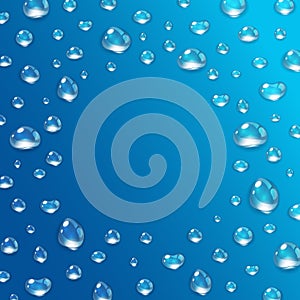 Water Drops Realistic set