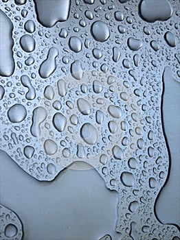 Water drops on surface