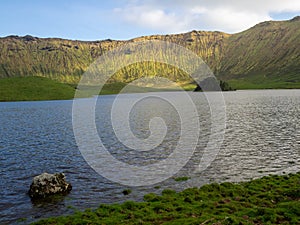 Caldeirao do Corvo lake, Azores photo