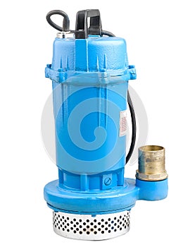 Water electric pump isolated on white