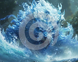 Water elemental creature photo