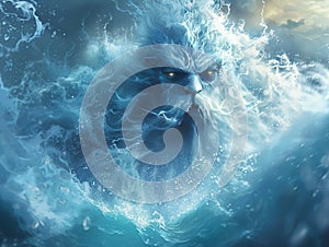 Water elemental creature photo