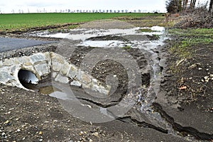 Water erosion of agriculture soil