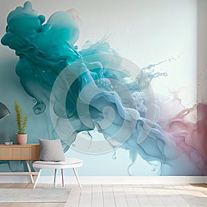 Water Explode Soft Color Disarray Abstract Wallpaper